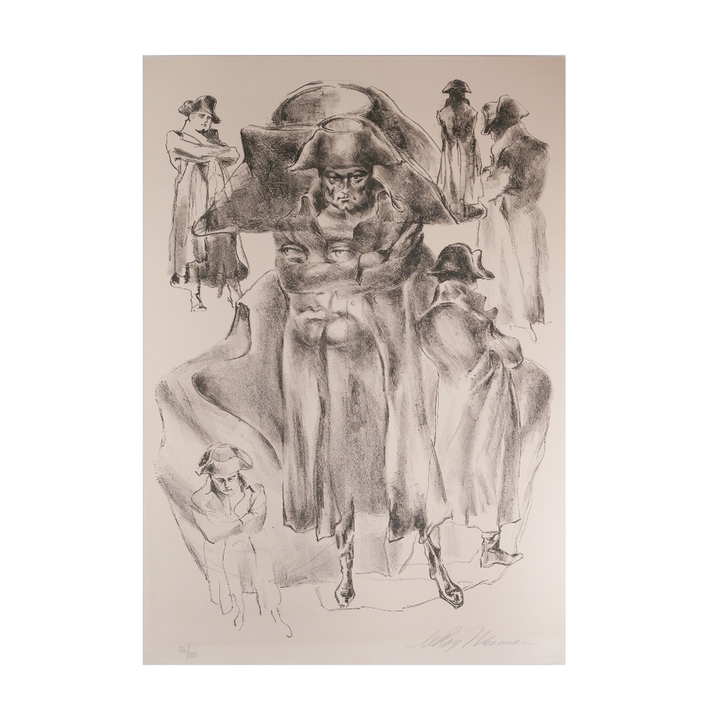 Vintage signed limited edition LeRoy Neiman Napoleon lithograph